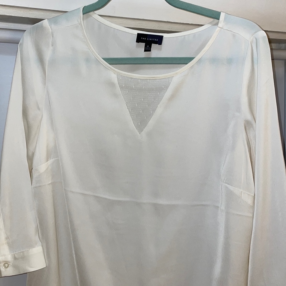 The Limited size M silky white blouse